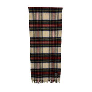 Johnstons of Elgin Scarf Unisex Dress Stewart Tartan Plaid Cashmere Wool FLAWS